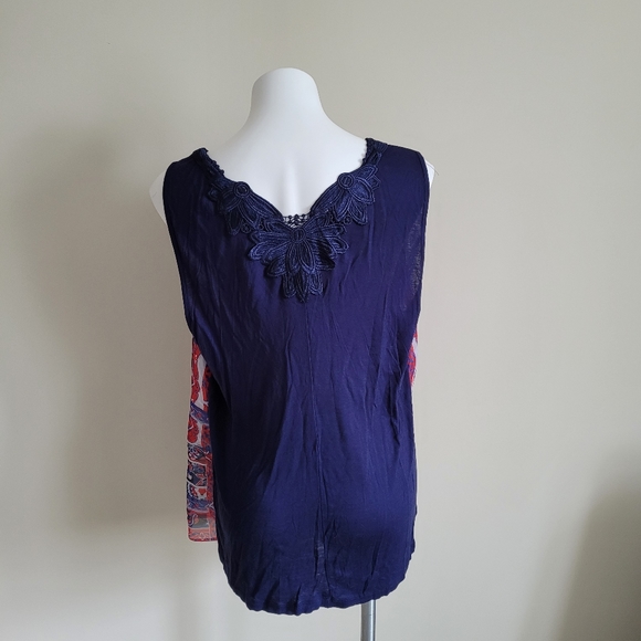 Style & Co Sleeveless Sheer Open Over Front 1X - Picture 2 of 7
